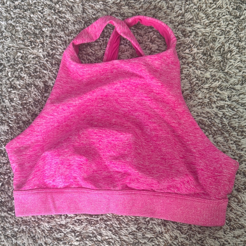 ALO Yoga Bright Pink Sports Bra